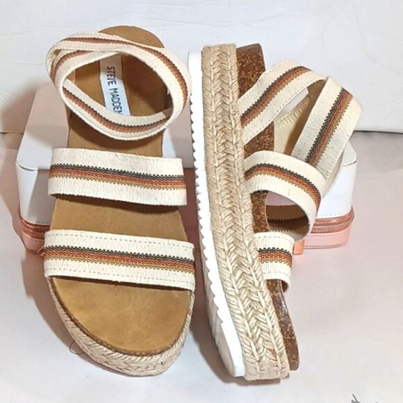 Steve Madden Kimmie Platform Espadrille Sandals Sz 9 - Picture 4 of 8